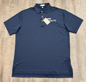 Peter Millar Crown Sport Polo Shirt Mens Large L Blue Golf Summer Comfort NEW - Picture 1 of 14