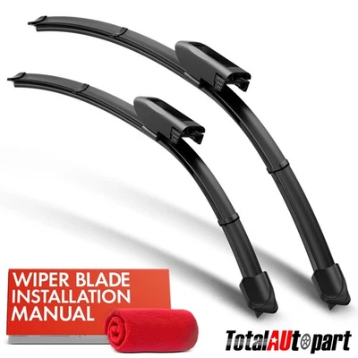 2Pcs 20" & 14" Windshield Wiper Blades for Smart Fortwo Cabrio 2016-2019 Front - Image 1 of 4