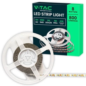 V-TAC Striscia Led da Interno SMD 3528 8W - 5 Metri - Striscia LED Adesiva per C - Foto 1 di 12