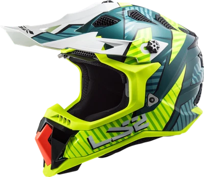 LS2 Subverter MX470 Astro MX Offroad Helmet Cobalt Hi-Vis/Yellow Medium 700-1113 - Image 1 of 4
