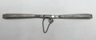 De Colección Baldwin Star Correa de Reloj Plata Expansión Joyería Cierre Anillo Extremo Cadena de Seguridad Foto 1 de 4