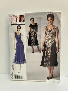 Vogue V1391 Sandra Betzina Sewing Pattern Dress Plated Capelet OSZ Uncut - Picture 1 of 7