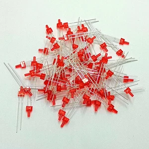 100 Stück Multicolor 2mm Flat Top LED Diffus/Wasser Klar Blau Grün Weiß LED  - Bild 1 von 12