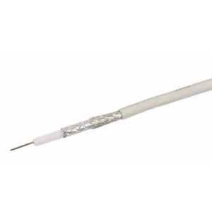 White Single 1mm CCS RG6 Digital Satellite Cable, Aluminium Foil & Copper Braid - Picture 1 of 2