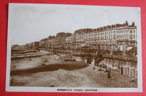 REAL PHOTO RPPC postcard EVERSFIELD PLACE HASTINGS SUSSEX - Picture 1 of 2