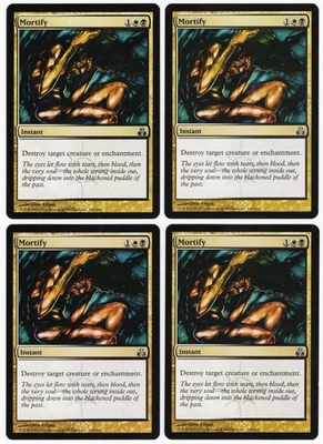 Mortify x4 4x 2006 Guildpact PLAYSET Multi-Color Uncommon Instant MTG NM AZ2 - Image 1 of 2