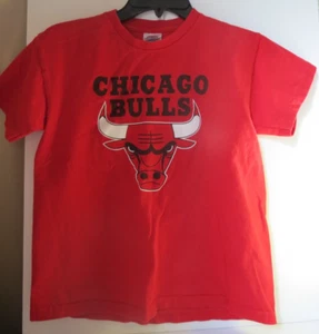 NBA Chicago Bulls Youth L (14/16) Red T-Shirt - 100% Preshrunk Cotton - Picture 1 of 4