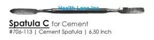 Spatola per miscelazione cemento dentale in acciaio inox doppia estremità 6,5" ciascuna - Foto 1 di 2