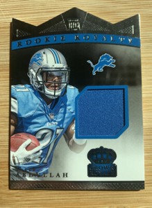 2015 Crown Royale Ameer Abdullah Rookie Royalty Jersey Die Cut /499
