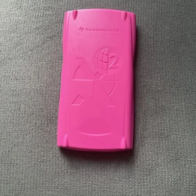 texas instrument pink calculator - Image 1 of 4