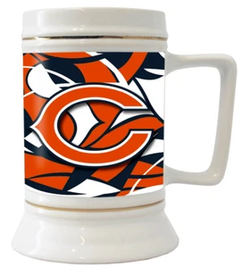 Taza de café grande de piedra de cerámica de 28 oz de los Chicago Bears de la NFL - Imagen 1 de 2