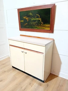 RETRO TEAK KITCHEN CABINET ATOMIC ERA 50s 60s CUPBOARD VINTAGE UTOPIAN ERA - Picture 1 of 12