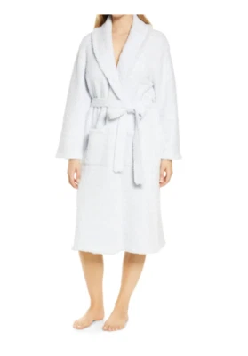 NUEVO Bata Unisex Barefoot Dreams CozyChic en Azul/Blanco - Talla 1 #S2312 Foto 1 de 4