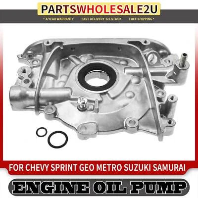 Engine Oil Pump for Chevrolet Sprint 1985-1992 Geo Metro 89-97 Suzuki 1.0L 1.3L - Image 1 of 4