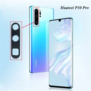 Black Rear Back Camera Glass Lens Cover Replacement Parts For Huawei P30 Pro/P30 - Zdjęcie 1 z 10