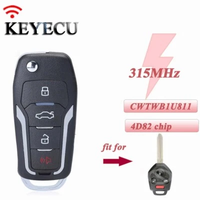 Mando a distancia abatible mejorado 2012 2013 2014+ para Subaru Forester Legacy WRX STI llavero Foto 1 de 4