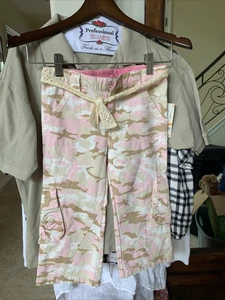 New NWT Green Dog Cute Camo Pants w belt Lots Of Pockets size 6X Make Offers - Picture 1 of 8