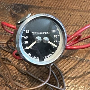 Speedwell Dual Gauge Oil Temp Austin Mini Cooper Temperature Not Working - Picture 1 of 7