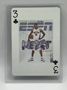 RARE 1999 ESPN the Magazine Vince Carter 3 of clubs Employee Playing Card - Picture 1 of 2