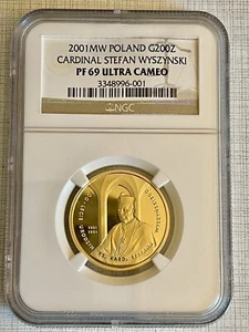 Poland 2001 MW Cardinal Stefan Wyszynski 200 Zlotych Gold NGC PF69 UC SKU# 2863 - Picture 1 of 2