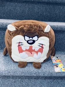 11” Six Flags Magic Mountain Looney Tunes Tasmanian Devil Cube Plush New Taz Toy - Picture 1 of 7