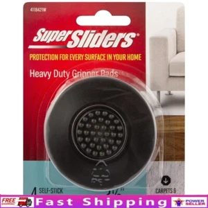 Heavy Duty Non-Skid Self Stick Gripper Pads Furniture Protector 4 Pack Plastic - Picture 1 of 9