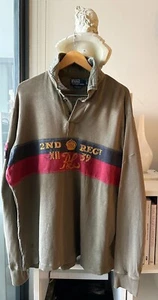 Ralph Lauren Long Sleeve Polo Men Green XL - Picture 1 of 6