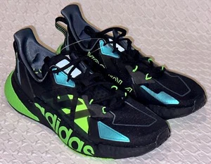 ADIDAS X9000L4 Heat.RDY Black Solar Green Running Training Shoes Mens Sz 8 - Picture 1 of 9