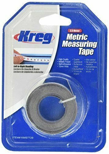 KREG® 3.5 Meter Self-Adhesive Measuring Tape (L-R Reading) - KMS7729 - Image 1 of 1