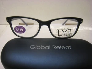 LYT Eyewear EYEGLASS FRAME Model LT03 in BLACK  50-16-135-34V With generic case - Picture 1 of 5