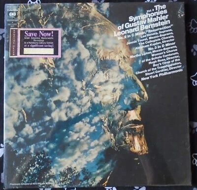 MAHLER, Symphonies Of Vol. 2 Bernstein USA New Sealed 4LP Box Set FREE SHIPPING - Image 1 of 2
