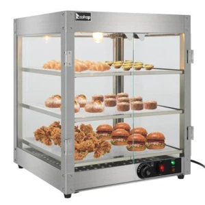 3 Tiers 800W Countertop Food Warmer Commercial Pastry Catering Display Case New - Picture 1 of 17