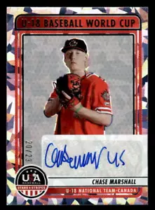 2023 Panini USA Baseball U18 Kanada gebrochenes Eis Auto Jagd Marshall 20/23 - Bild 1 von 2