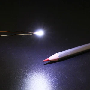 30pcs Pre-wired Micro Litz Wire SMD LED 0603 White Light Resin Cover Waterproof - Picture 1 of 6