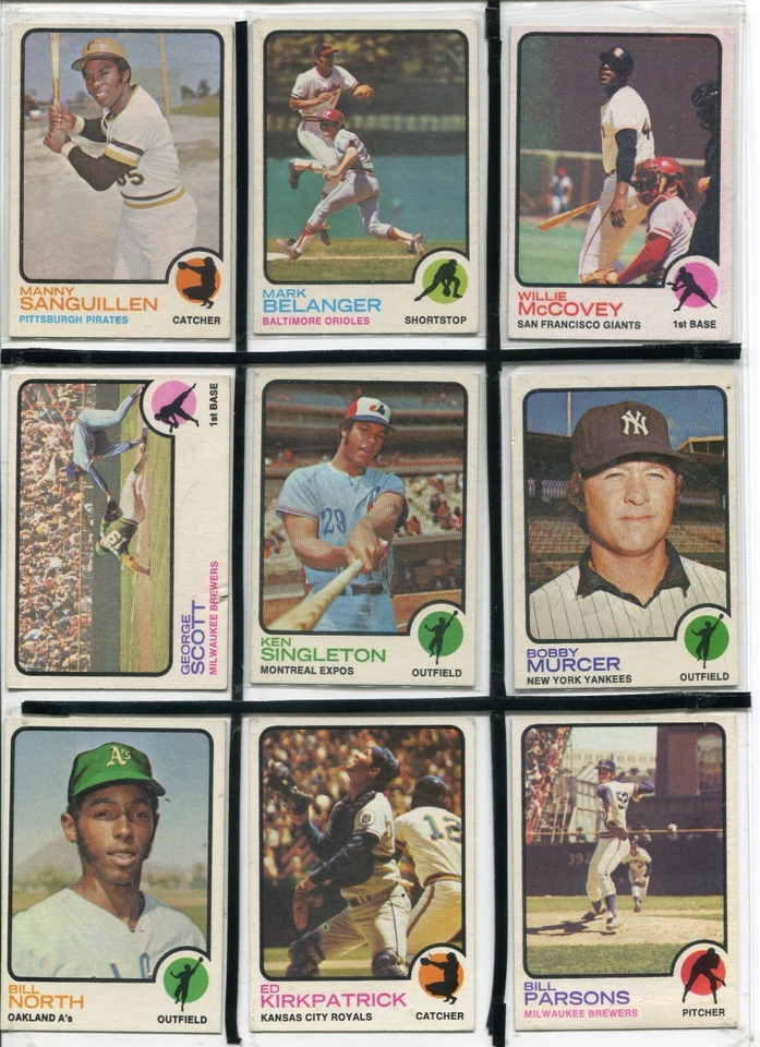 *R - Lote de 29 cartas Topps 1973: Willie McCovey, Bobby Murcer, George Scott, etc. Foto 1 de 4