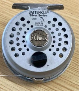 Orvis BATTENKILL Silver Series 7/8 Fly fishing reel With Case from Japan Rare - Picture 1 of 5