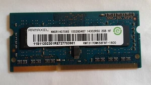 Ramaxel Memory RAM SODIMM 2GB PC3-12800 DDR3-1600 - Picture 1 of 1