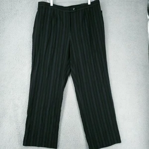 EAST 5TH Womens 18W Black Red Pin Stripe Straight Dress Pants 37x28.5 - Picture 1 of 10