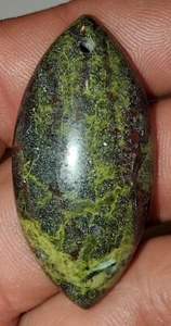 Moss / Lace Agate 62.75 Carat  Pendant Necklace w/ Hole Cutout  - Picture 1 of 5