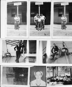 LOT #16 - 11 WWII PHOTOGRAPHS OF U.S. NAVY - MARTIN - McDONALD - RICE FAMILIES - Picture 1 of 12
