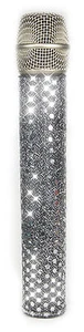 MicFX SILVER SENSATION MICROPHONE SLEEVE COVER / FITS WIRELESS MICROPHONES  - Picture 1 of 1
