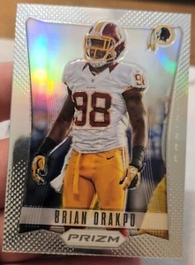 BRIAN ORAKPO 2012 PRIZM PRIZMS FOOTBALL SILVER REFRACTOR RARE AND MINT!!