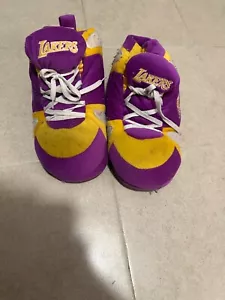 Lakers Jumbo Plush Slippers Shoes Size Med-Large - House Plush Sneakers - Picture 1 of 5