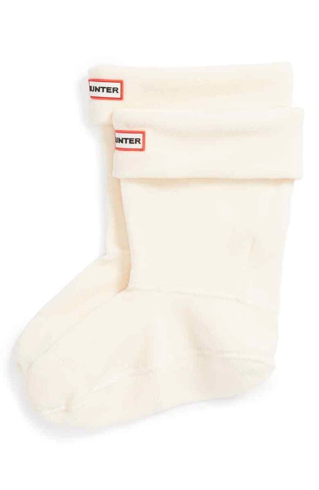 Hunter Short Fleece Welly Cream Socks Womens Size Large/8-10 L61821 - Image 1 of 1