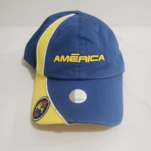 America FMF Hat Cap Adult Strap Back Blue Yellow Soccer Futbol Rhinox Adult - Picture 1 of 7