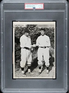 1931 WALTER JOHNSON & BOB BURKE TYPE 1 PHOTO INTERNATIONAL NEWSREEL 6 X 8 PSA - Picture 1 of 3