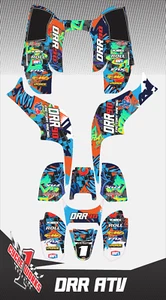 DRR DRX 50 70 90 05-12 ATV SEMI CUSTOM GRAPHICS KIT STREET - Picture 1 of 4