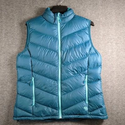 Chaleco acolchado Mountain Hardware verde cremallera completa senderismo al aire libre para mujer XL Foto 1 de 4