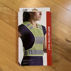 New Balance High Visibility Reflective Vest, LimeGreen/Gray (Factory Sealed New) - Picture 1 of 2