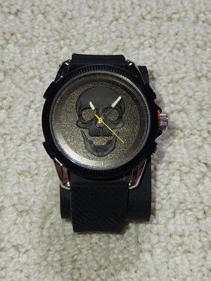 Reloj calavera Ed Hardy para hombre de metal negro/negro Foto 1 de 4
